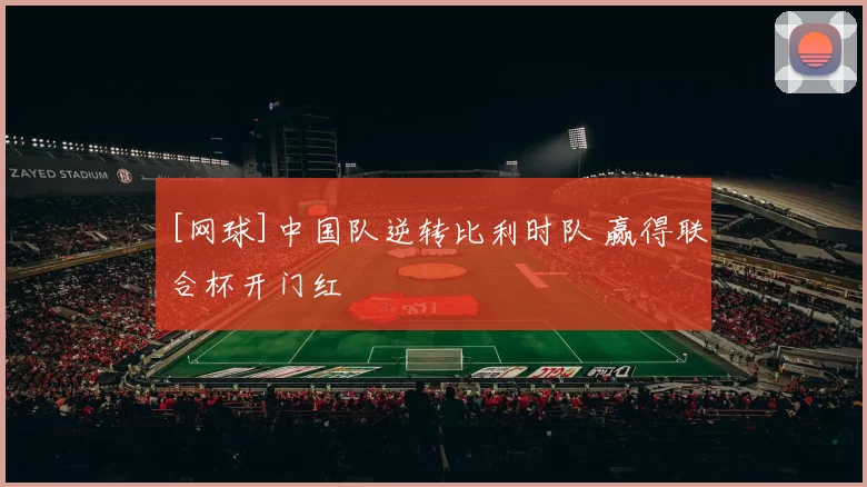 [网球]中国队逆转比利时队 赢得联合杯开门红