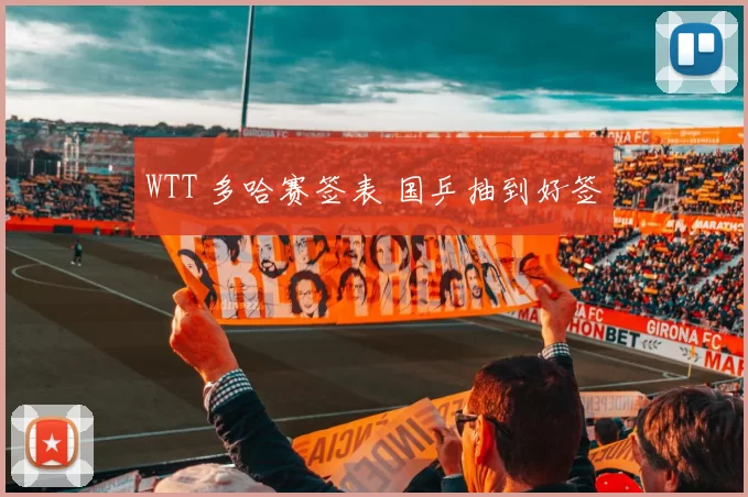 WTT 多哈赛签表 国乒抽到好签